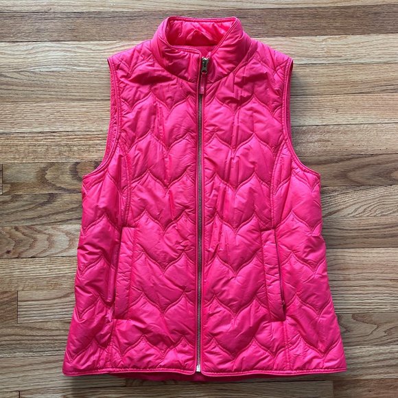Vineyard Vines Ladies Pink Puffer Vest Size Small - Picture 1 of 7